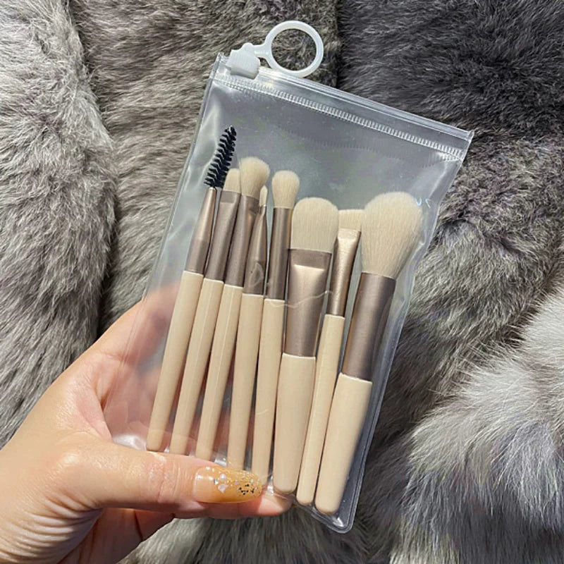 8 Pcs Cosmetics Foundation Blush Powder Eyeshadow
