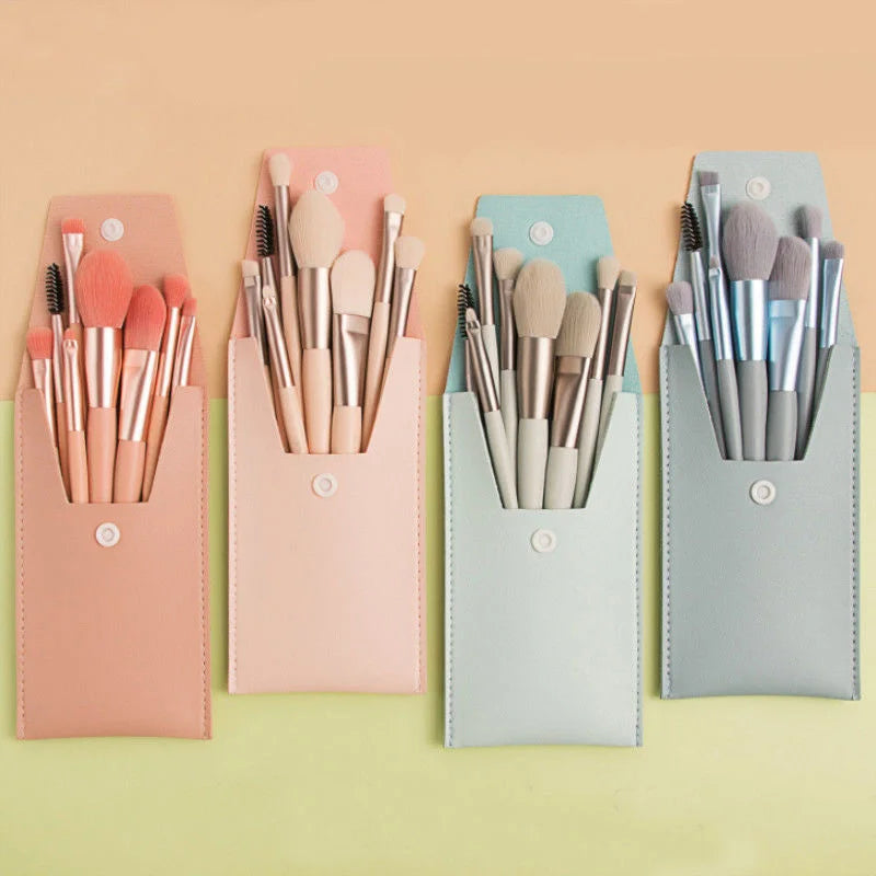 8 Pcs Cosmetics Foundation Blush Powder Eyeshadow