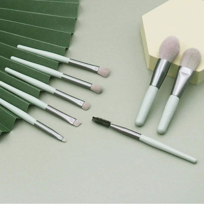 8 Pcs Cosmetics Foundation Blush Powder Eyeshadow