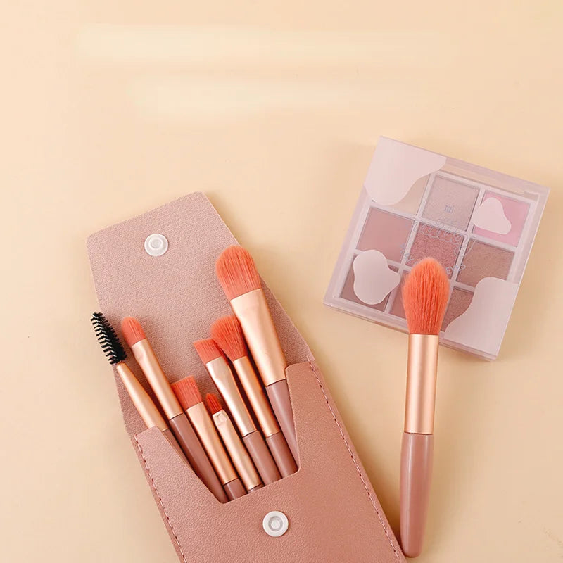 8 Pcs Cosmetics Foundation Blush Powder Eyeshadow