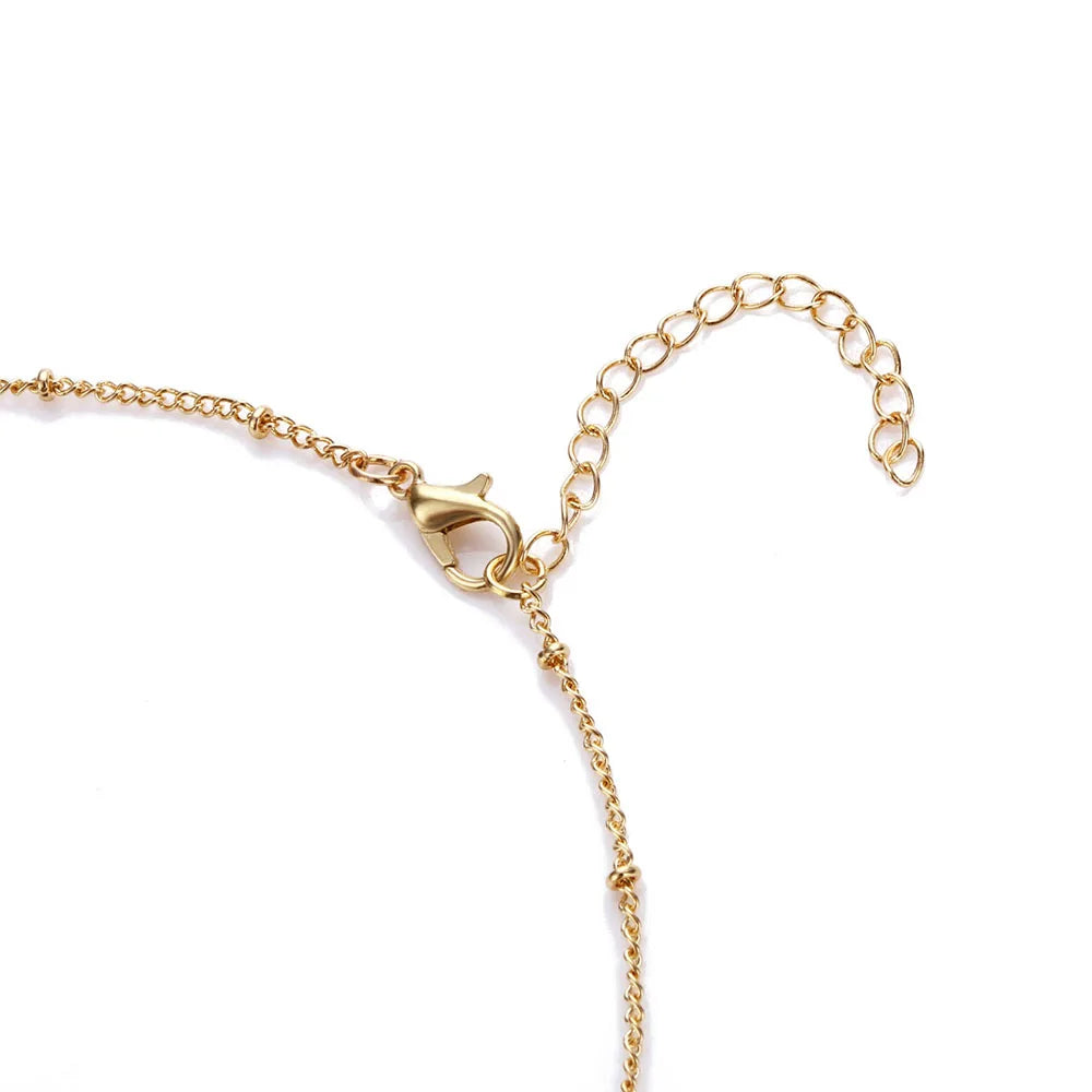 Gold Color Chain Cross Necklace Small Gold Color Cross Religious Jewelry