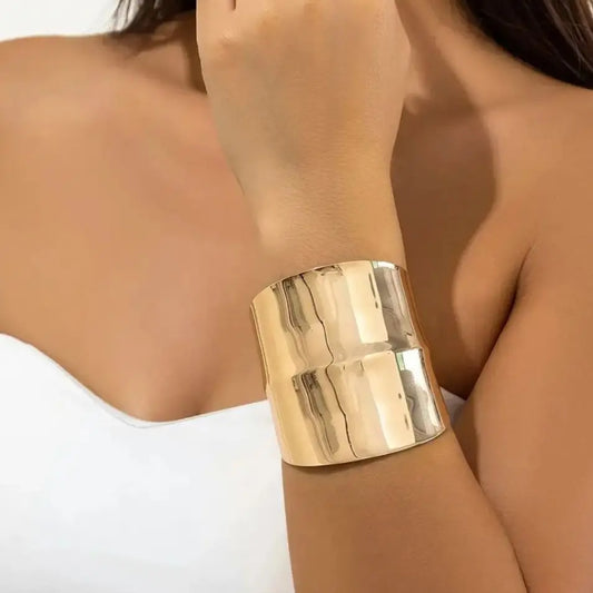 Irregular Cuff Wide Bangles