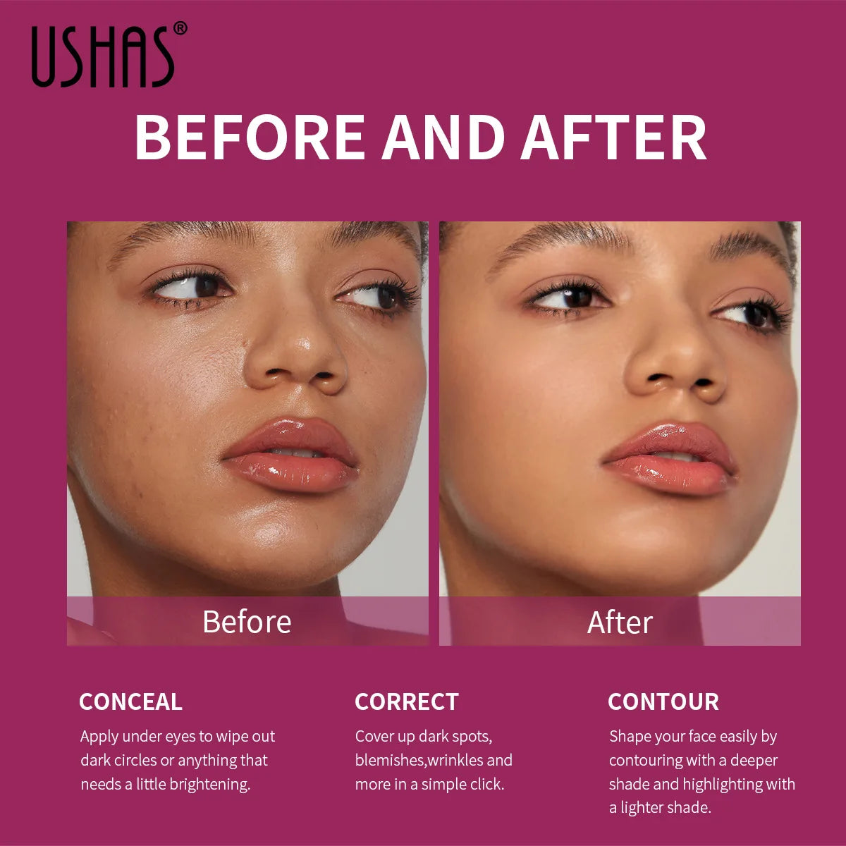 Facial Concealer Sponge Head Matte Liquid