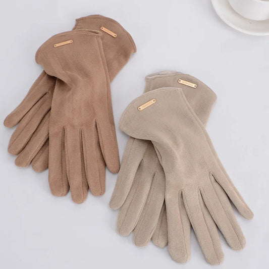 Touch Screen Thin Solid Simple Gloves