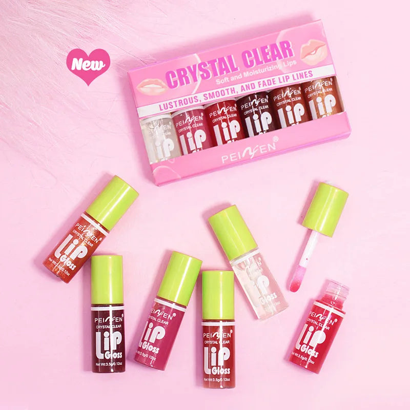 6-Pack Set Mirror Lip Gloss Moisturizing