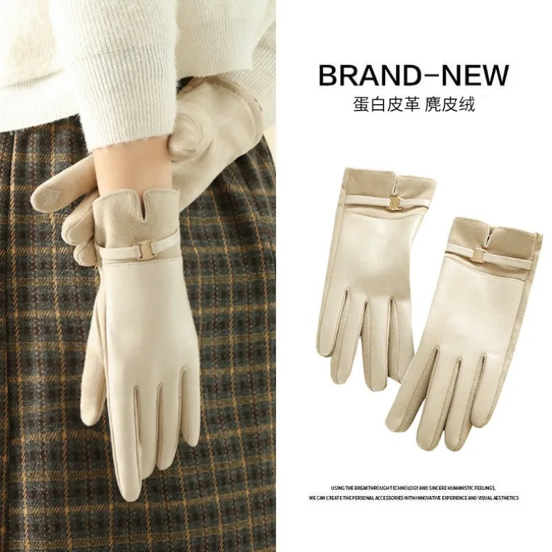 Leather Keep Warm Touch Screen
