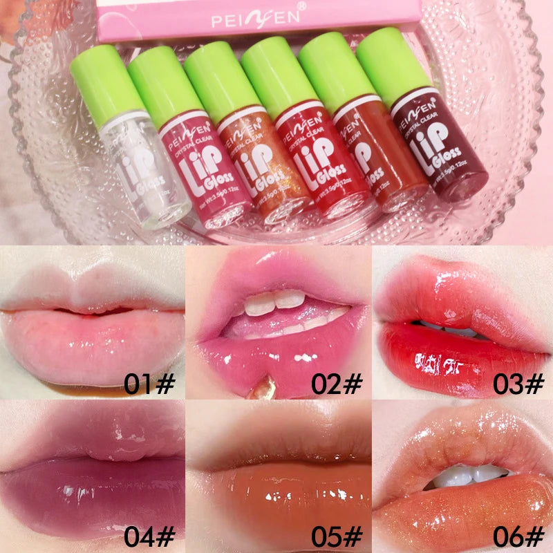 6-Pack Set Mirror Lip Gloss Moisturizing