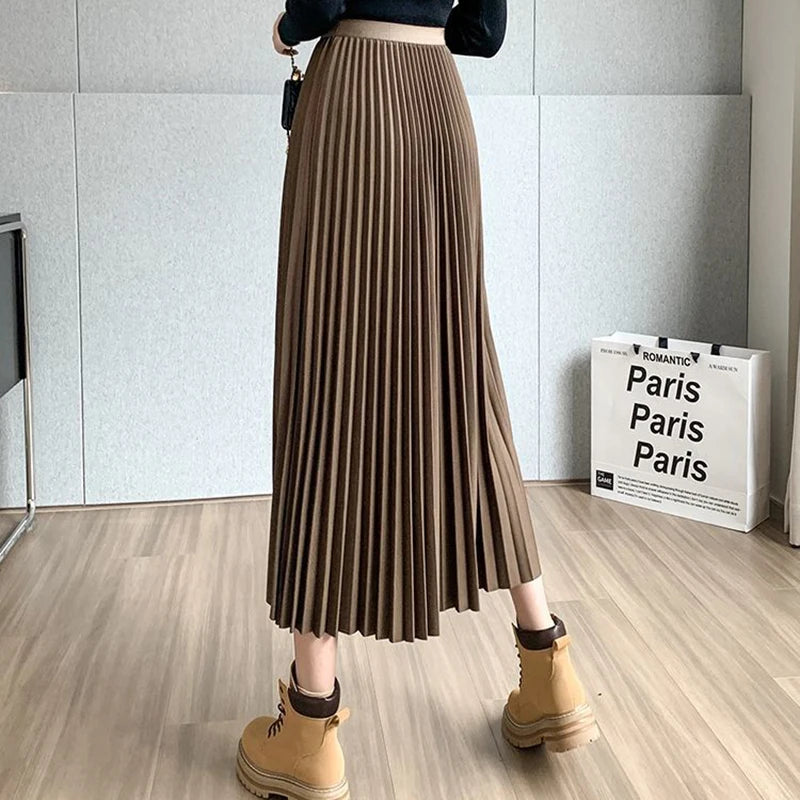 Lucyever Vintage Streetwear Pleated Skirts