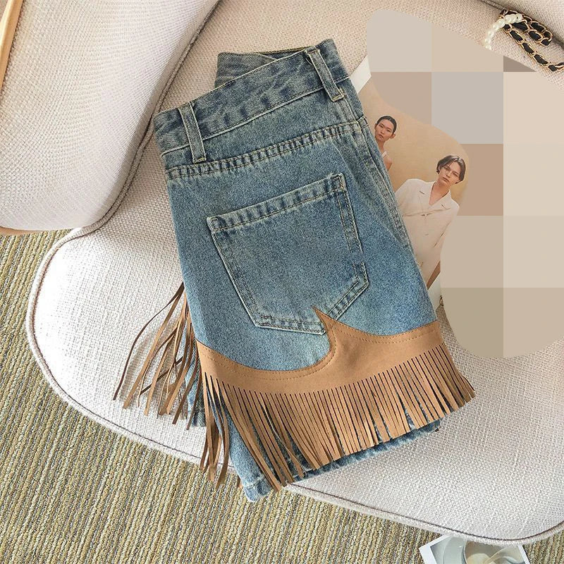 Denim skirt skirt